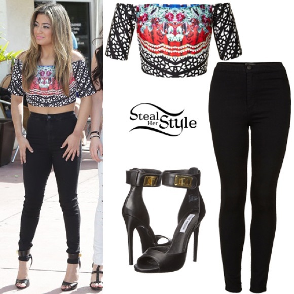 NWT// Clover Canyon Off The Shoulder Crop Top - Picture 2 of 7